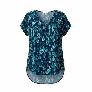 Francesca's Collections Teal and Navy Swim Coverup S/M NWT